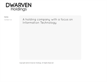 Tablet Screenshot of dwarvenholdings.com